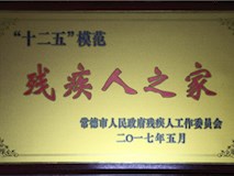 2017年常德市人民政府殘疾人工作委員會(huì)授牌